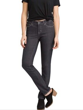 Prana Kayla Skinny Jeans Charcoal Wash Size 6/28
